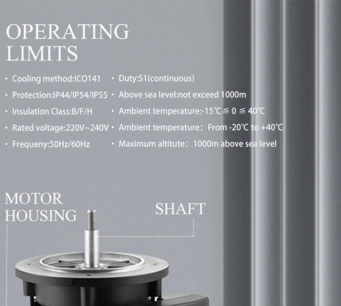 کارایی بالا 2800rpm موتور الکتریکی آلومینیوم خانه برای پمپ استخر شنا 2